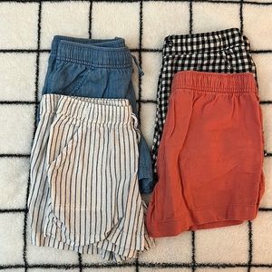 Old Navy girls linen shorts size 10-12 bundle of 5